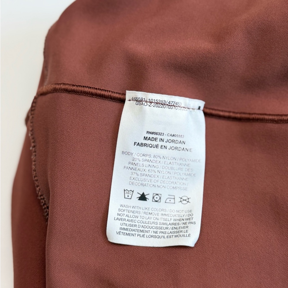 Nike Yoga Dri-Fit Crop Top Brownish red Sports Bra Tank Size S - Picture 5 of 10